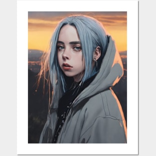 Billie Eilish Vector image Posters and Art